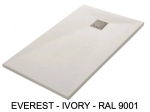 Shower tray, top of the range, Width 65 to 210 cm by 65 to 120 cm, Acrystone solid resin, choice of ten colours, 5-year guarantee, Free fast delivery